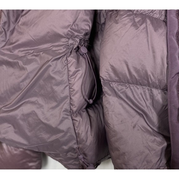 Athleta Lofty Down Puffer Jacket Womens XX Small Metallic Volcanic Mauve - Picture 7 of 13
